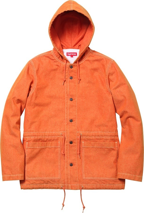Hooded Denim Parka view 6